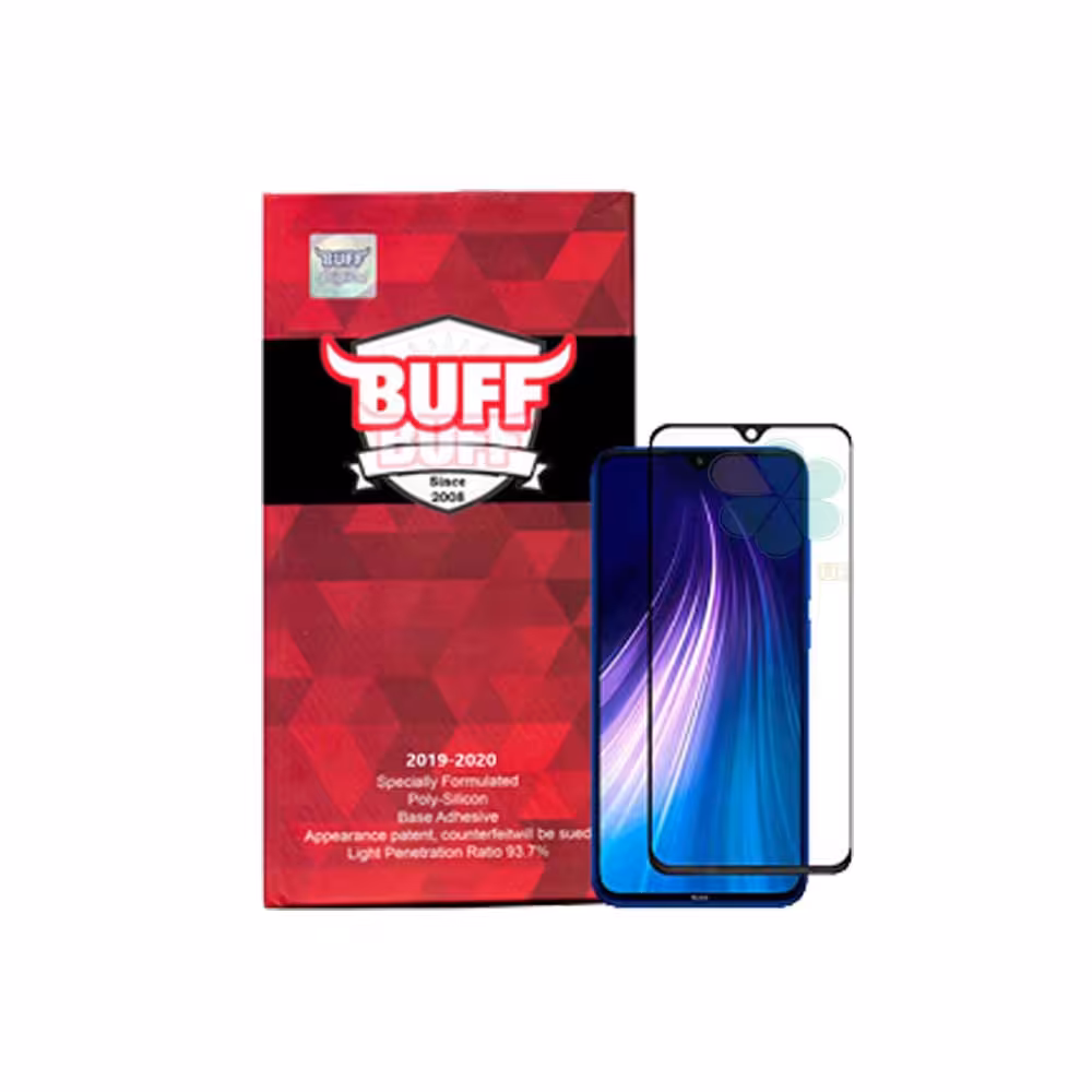 محافظ صفحه گلس گوشی شیائومی Redmi Note 8 2021 مدل Buff 5D