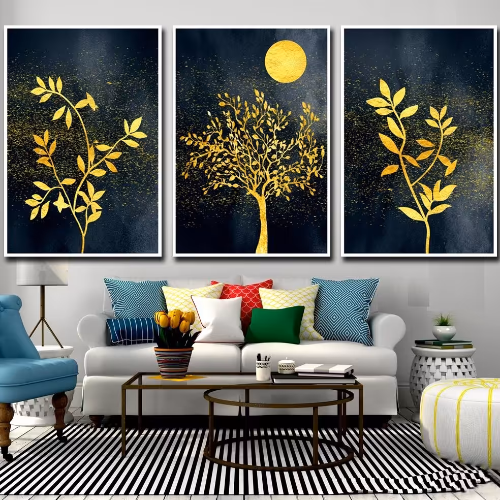 تابلو دکوراتیو 3تیکه کد 798