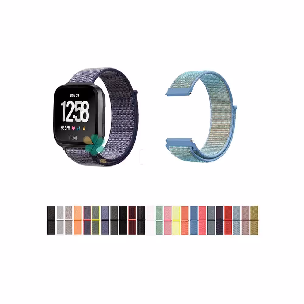 بند ساعت فیت بیت ورسا Fitbit Versa مدل نایلون لوپ