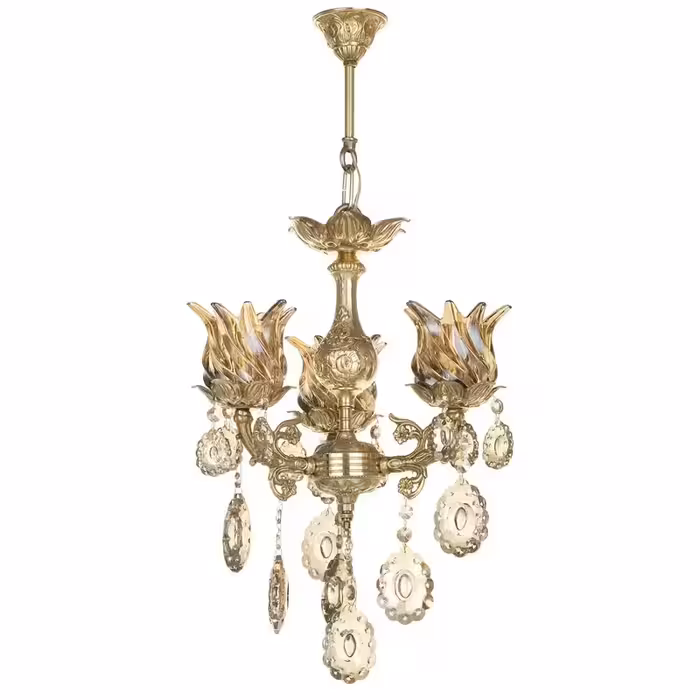 لوستر سه شعله -لوستر سقفی -لوستر آویز دار