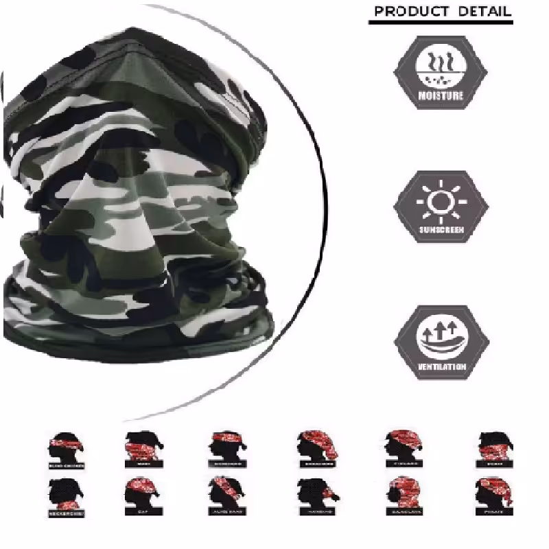 دستمال سر و گردن مدل چریکی 