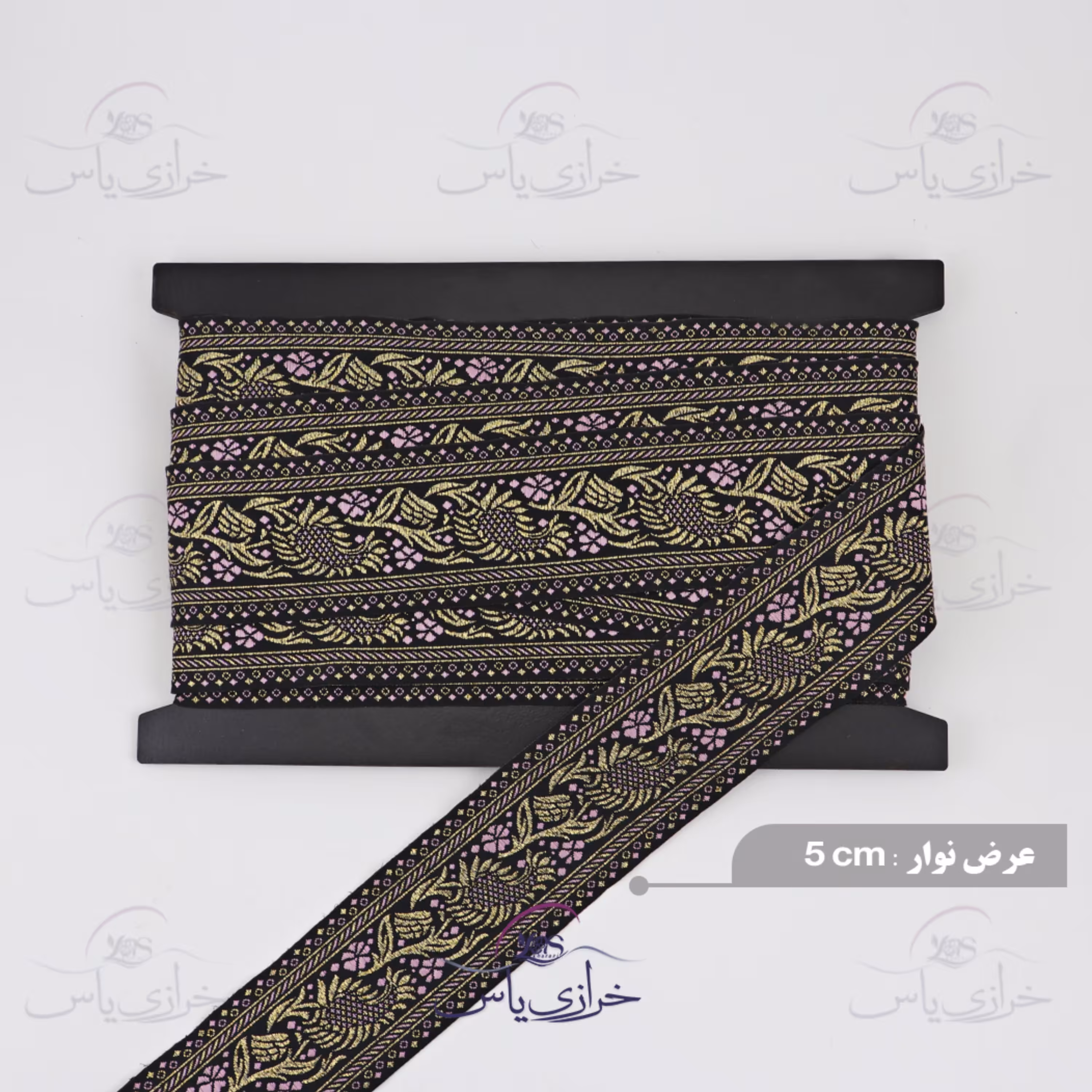 نوار سنتی بافت عرض 5 سانت کد 62