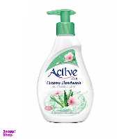 مایع دستشویی کرمی سبز اکتیو (Active) حجم 350 میلی‌ لیتر