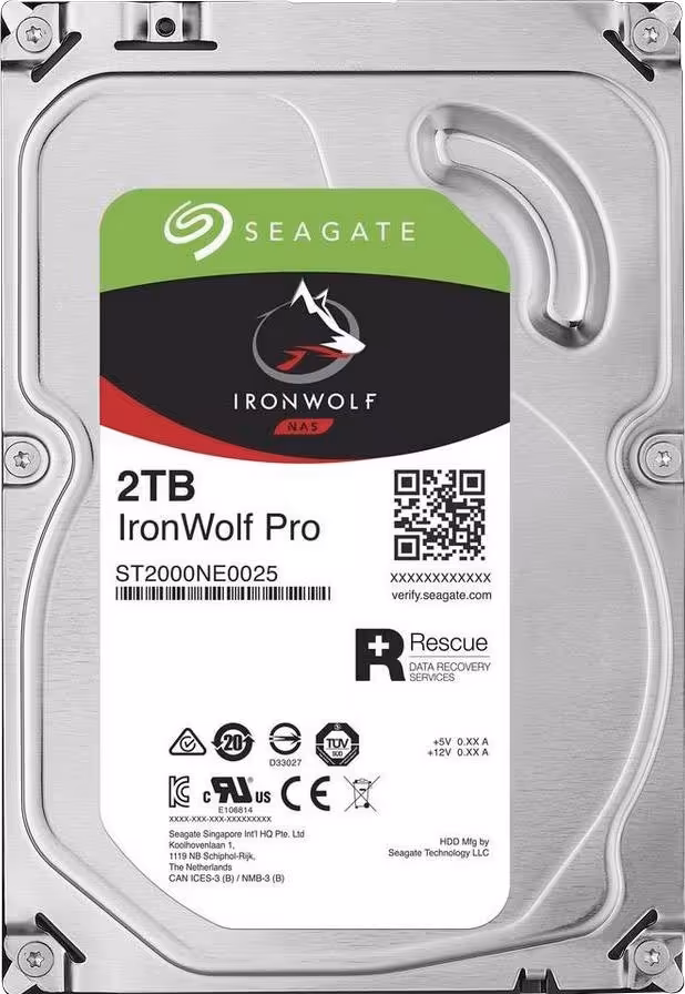 هارد دیسک سیگیت مدل ST2000NE0025 IronWolf Pro با ظرفیت 2 ترابایت