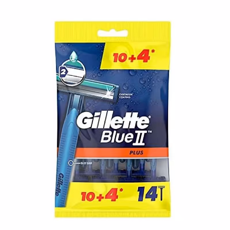 تیغ ژیلت بلو 2 پلاس Gillette blue 2 plus 14 عددی