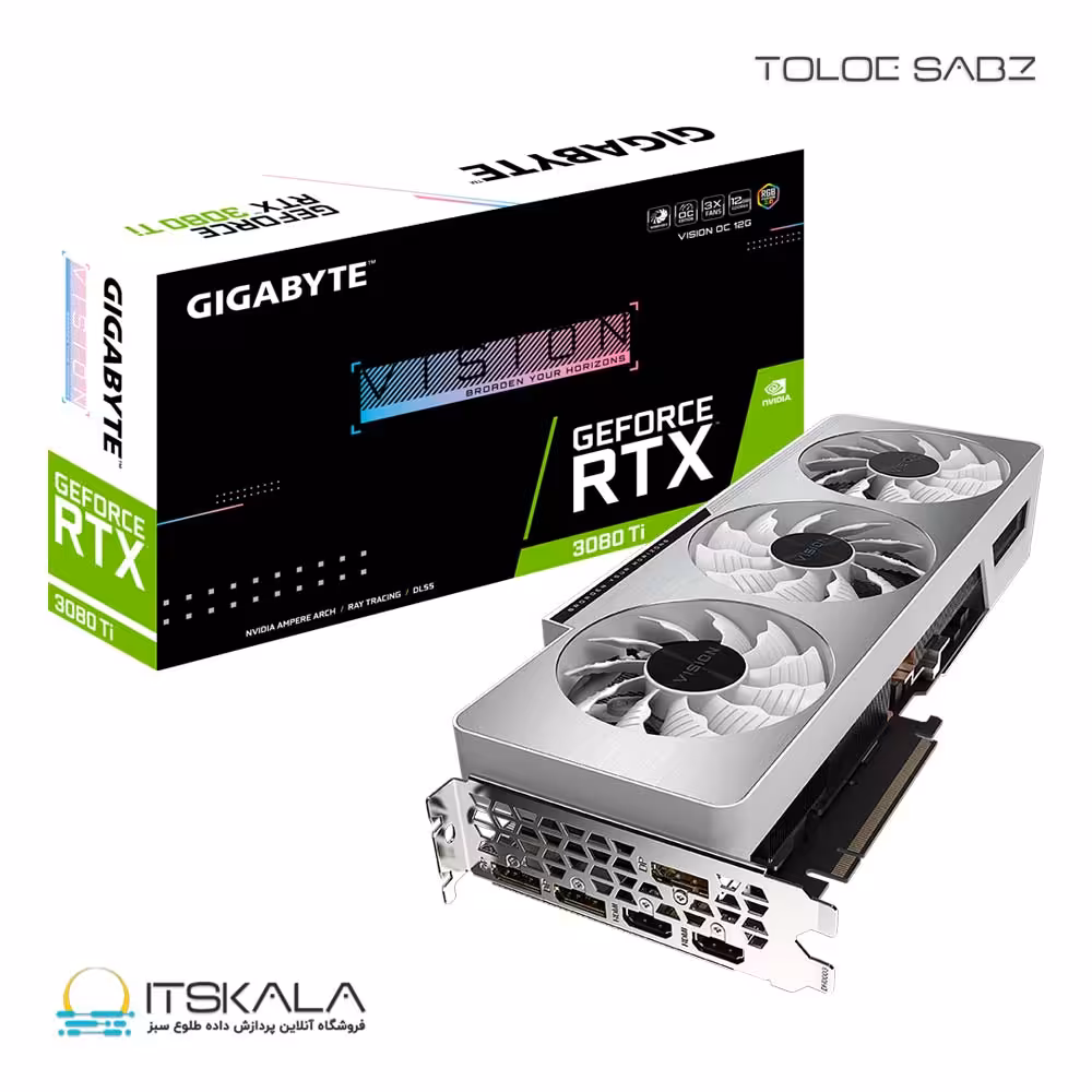 کارت گرافیک گیگابایت GIGABYTE GeForce RTX 3080 Ti VISION OC 12G | ITSKALA