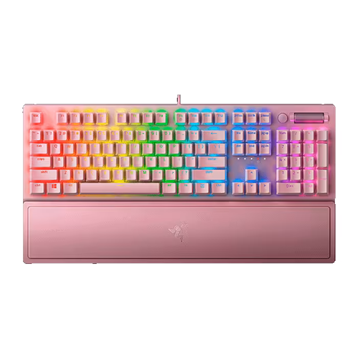مشخصات قیمت و خرید کيبورد گیمینگ ريزر Razer BlackWidow V3 Quartz با سوئیچ سبز