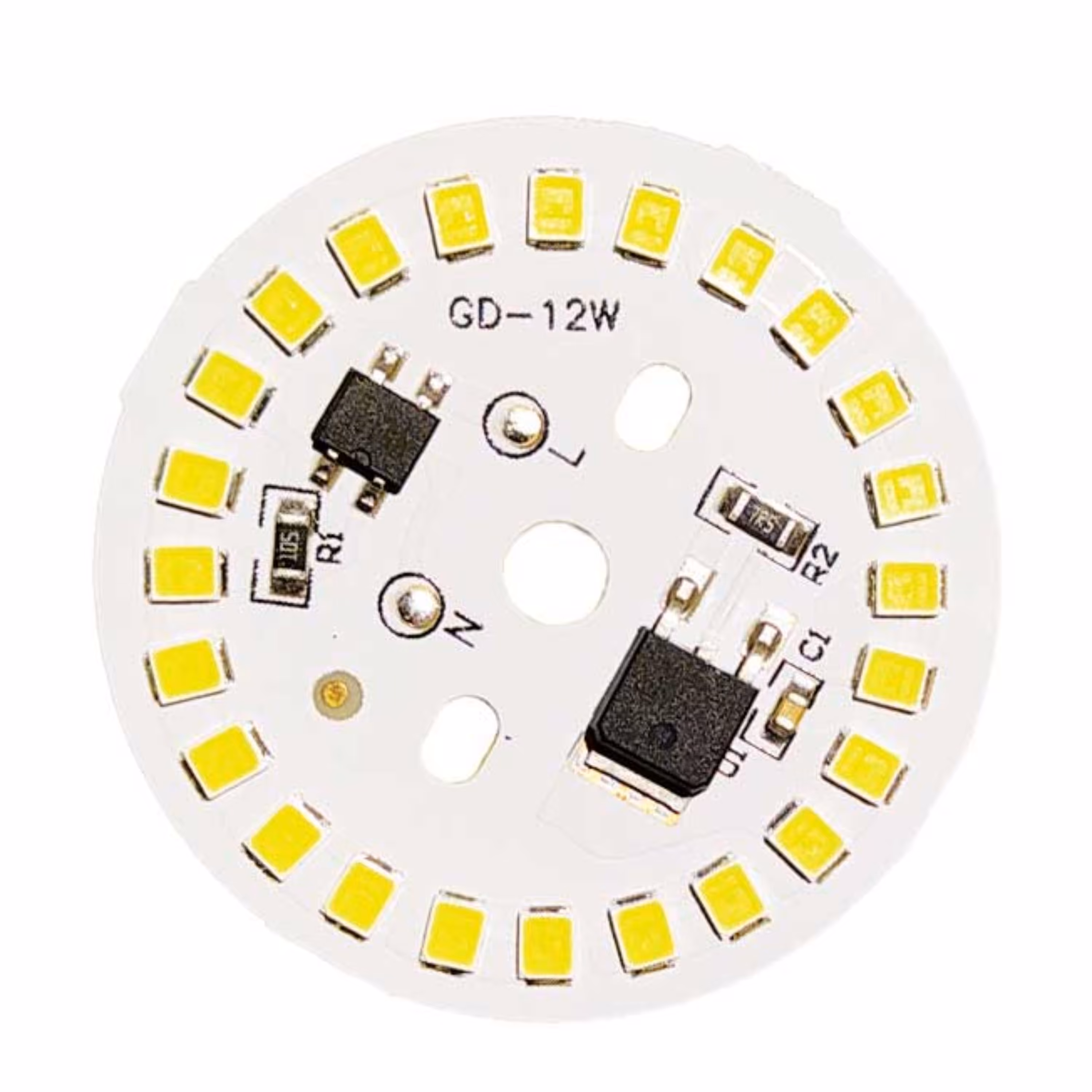 ال ای دی 12 وات گرد سفید صفحه چیپ لامپ دی او بی DOB 12 W مهتابی