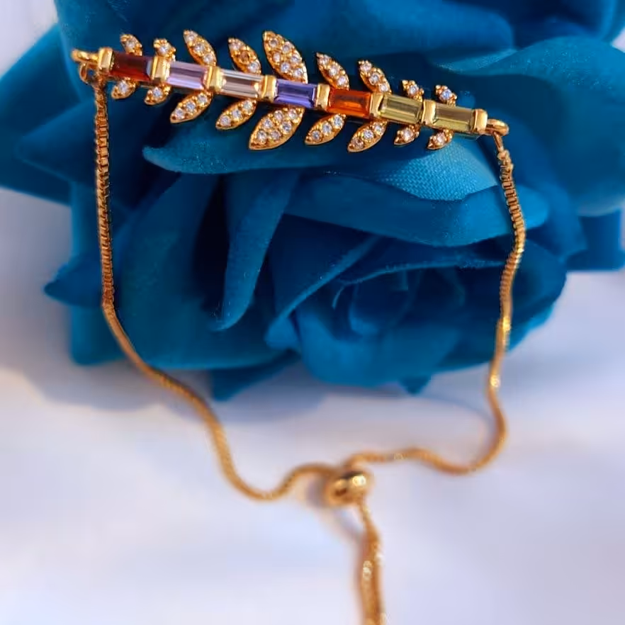 دستبند کراواتی  طرح جواهری 