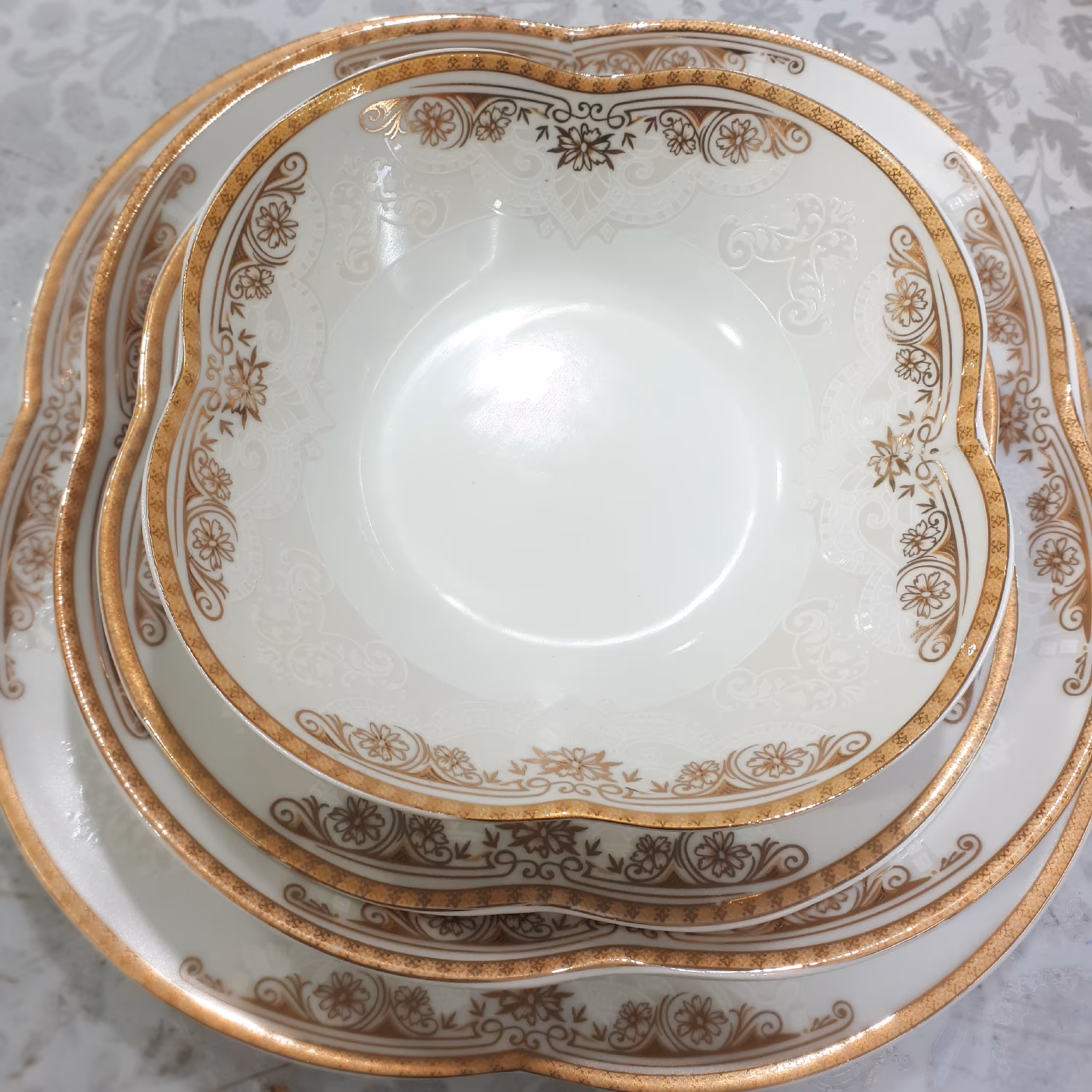 بشقاب گود (خورشت خوری)چینی پردیس 6عددی  کد 1003