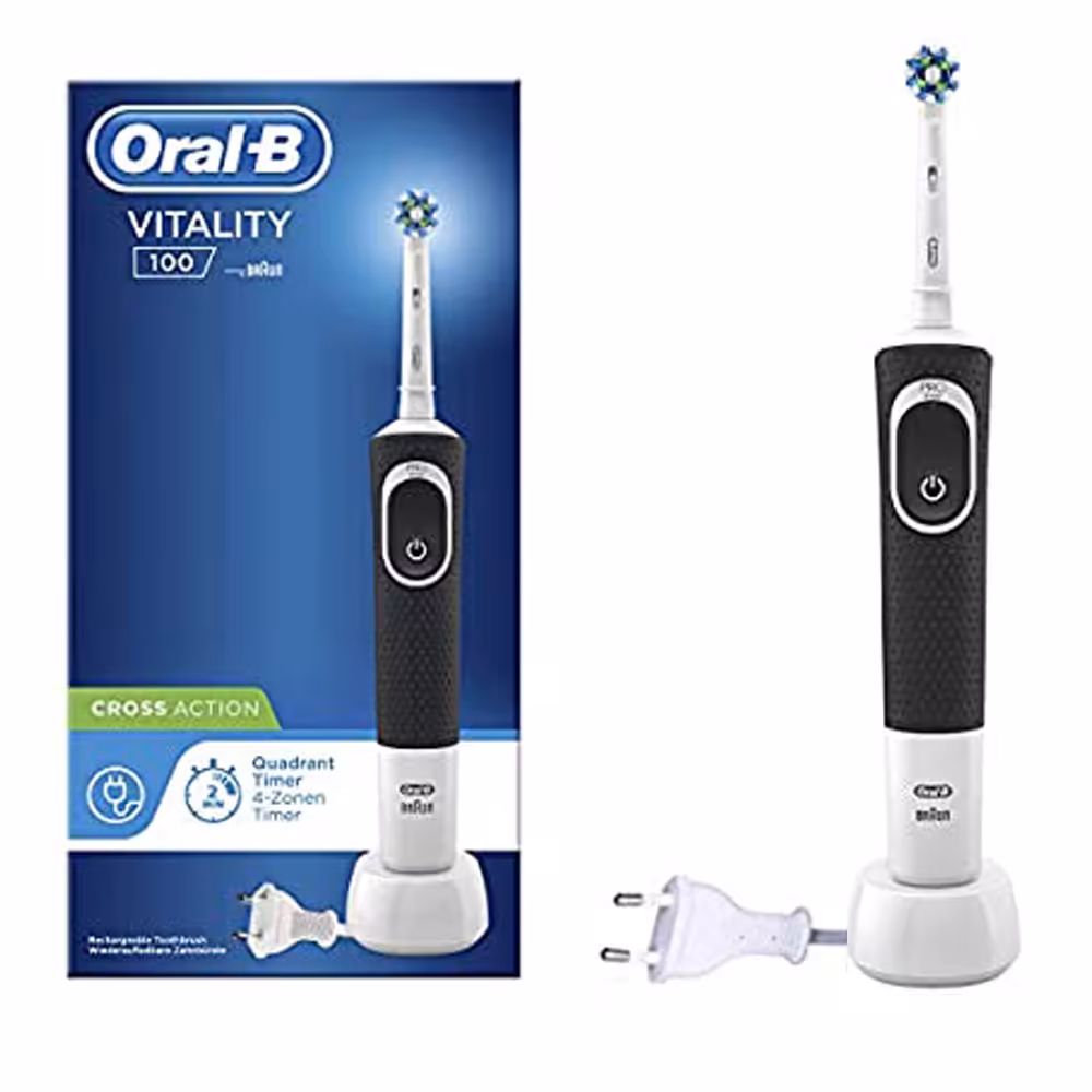 مسواک برقی اورال بی مدل VITALITY 100 Cross Action مشکی | فروشگاه ارس ترک