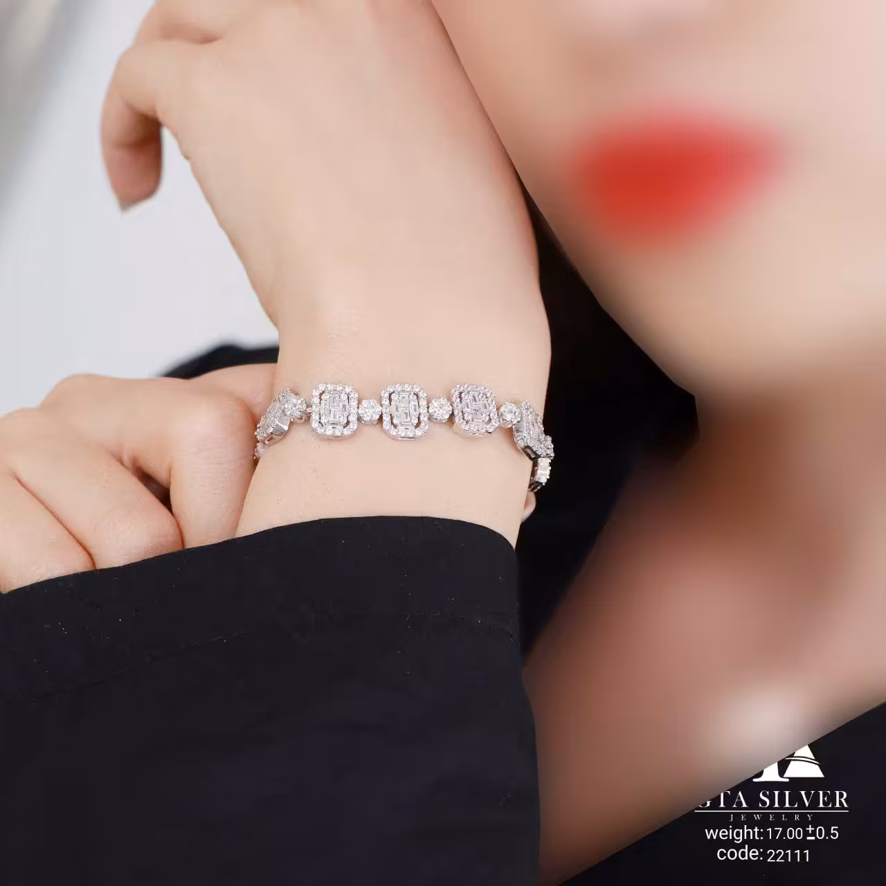 دستبند نقره  10394-18