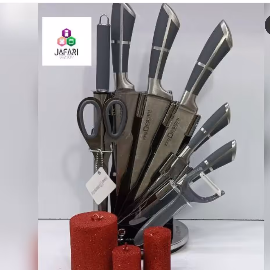 سرویس چاقو آشپزخانه دسینی «دسته یک تکه فولادی»