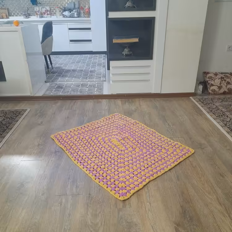 فرشینه  مخملی بافتنی