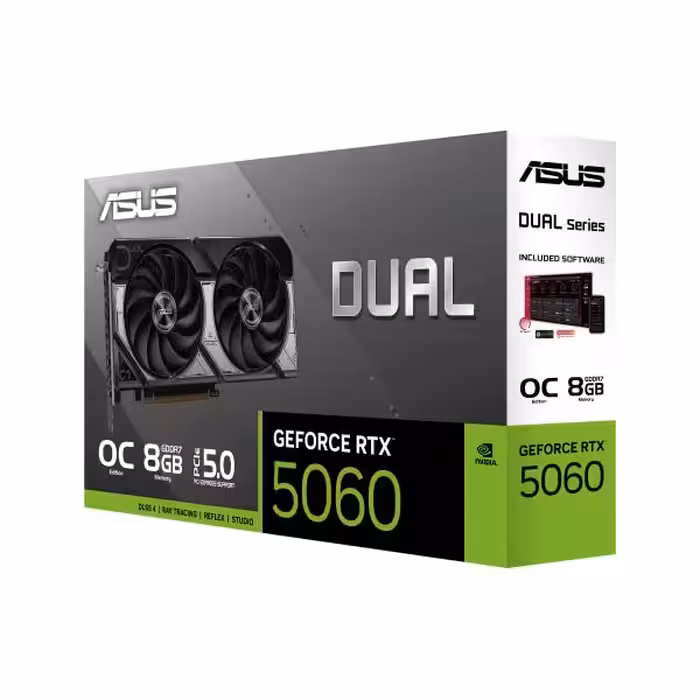 کارت گرافیک ایسوس ASUS Dual GeForce RTX 5060 8GB GDDR7 OC Edition