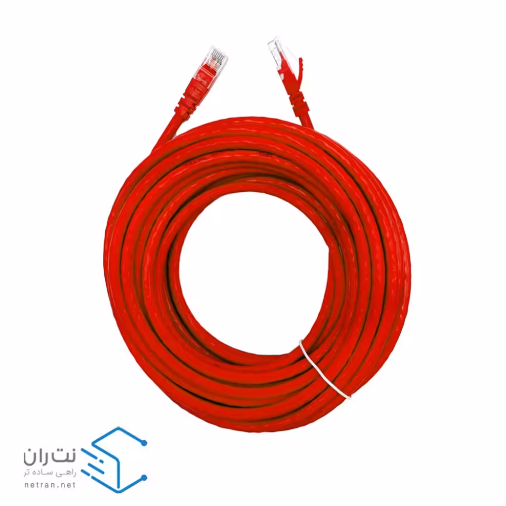 قیمت و خرید پچ کورد لگراند Cat6 UTP با روکش PVC رنگ قرمز 10 متری | نت ران