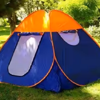 چادر مسافرتی فنری 10 نفره آبی نارنجی