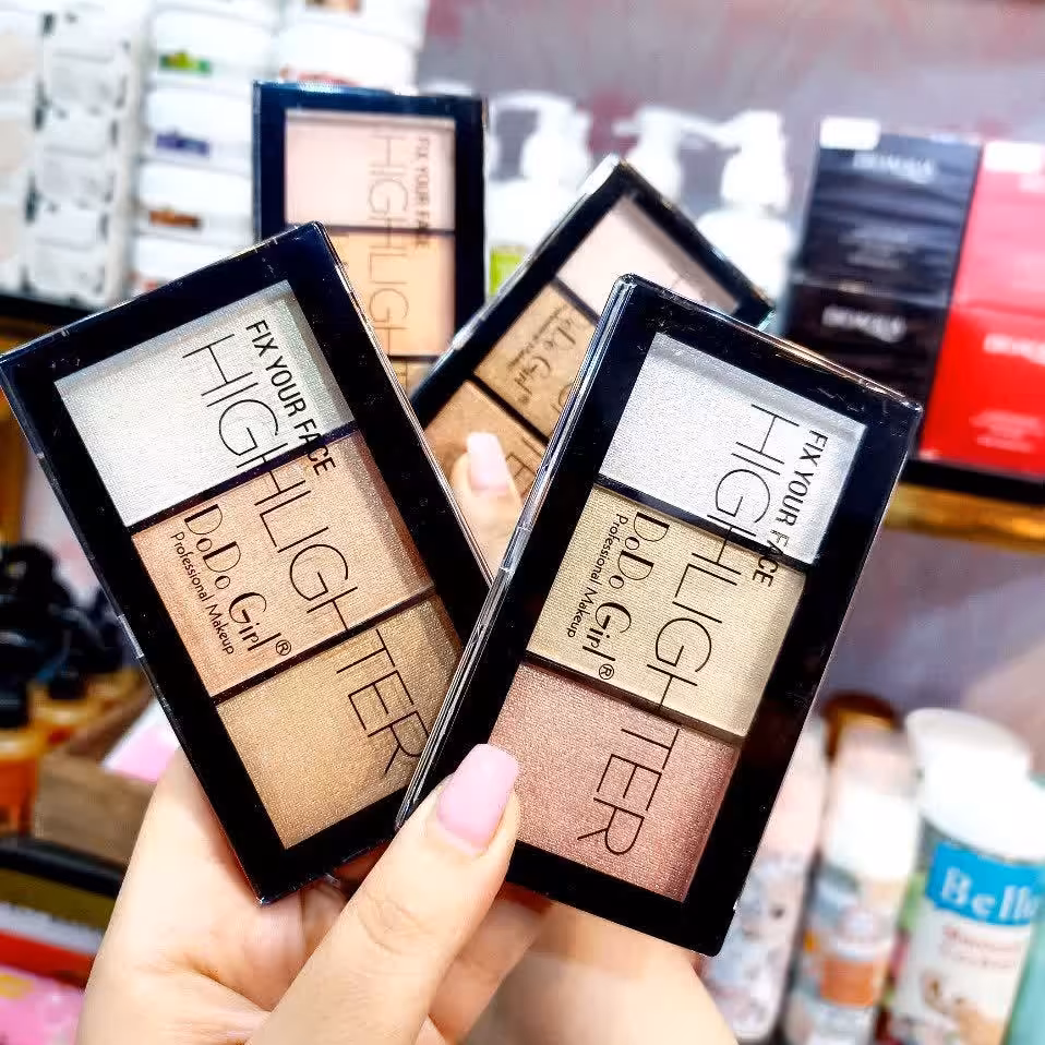 پالت هایلایتر 3 رنگ دودوگرل 