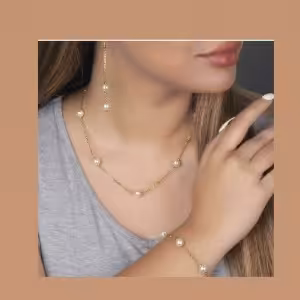 نیم ست مروارید درجه یک