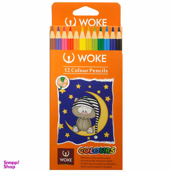 مداد رنگی 12 رنگ وک مدل colours