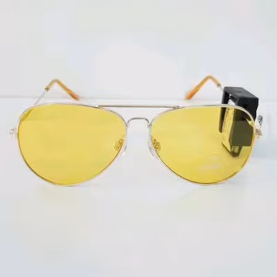 عینک شیشه زرد لنز UV400 و پولاریزه ، برند TOSH آلمان