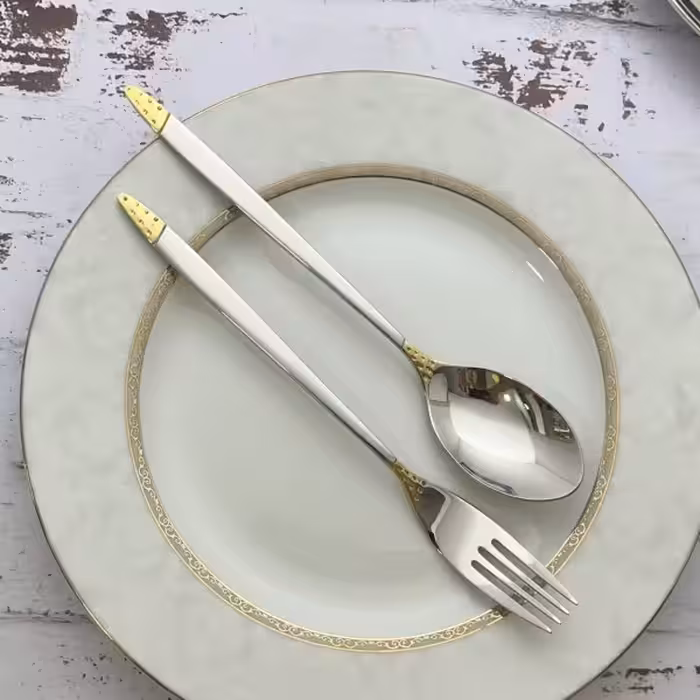 قاشق چنگال 6 نفره استیل