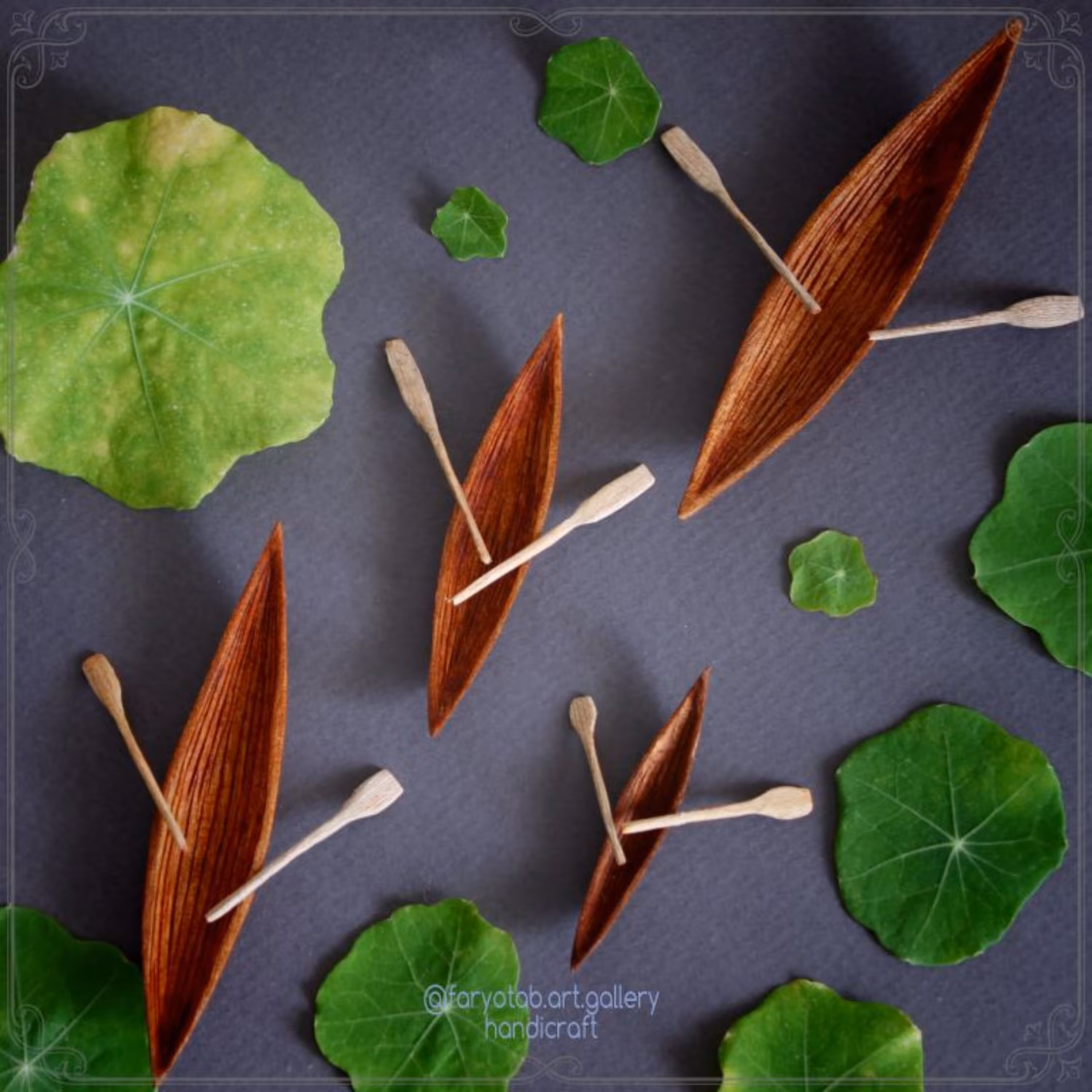 ست دکوری  دستساز چوبی  قایق های حوری