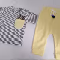 بلوز شلوار اسپرت دخترانه و پسرانه جنس نخ پنبه دارای سایزبندی 