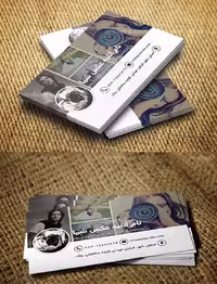 طرح لایه باز کارت ویزیت آتلیه عکاسی - گرافیک با طعم تربچه