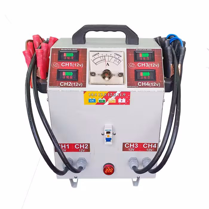 شارژر باتری خودرو مدل ASL9000چهار کاناله 12 ولت 