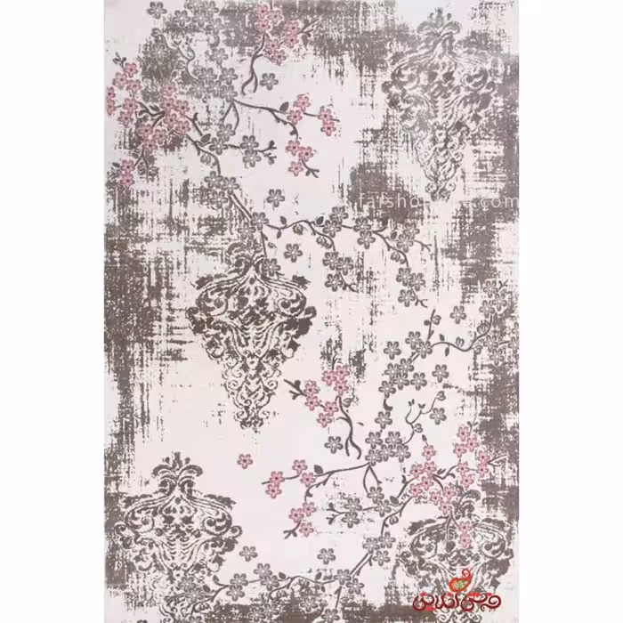 فرش  ماشینی ساوین طرح 1519 صورتی
