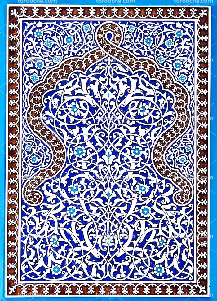 عکس با کیفیت کاشی کاری سنتی | گرافیک با طعم تربچه