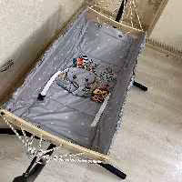 گهواره و تخت ننو سنتی بانوج  ننوئی مخمل عروسکی ننو سنتی و ساک حمل ننویی