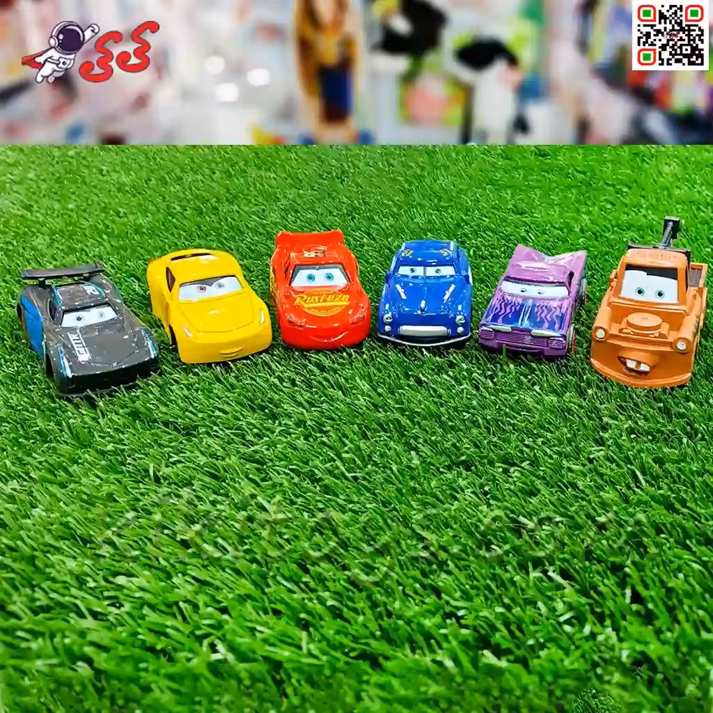 ماشین فلزی مک کویین 6 عددی اسباب بازی METAL CARS MCQUEEN 10A