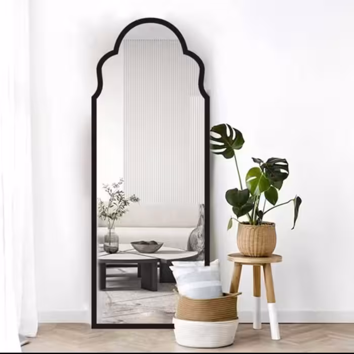 آینه قدی چوبی مدل نیلوفر  ابعاد 150 در 50