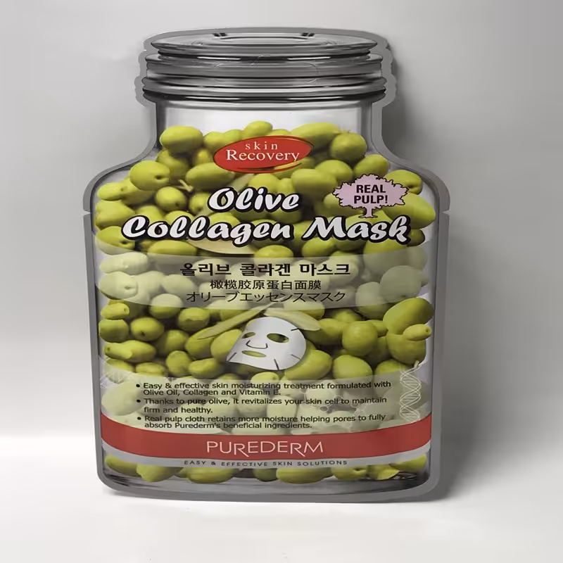 ماسک صورت نقابی کلاژنه زیتون ( احیا کننده ) پیوردرم - Purederm