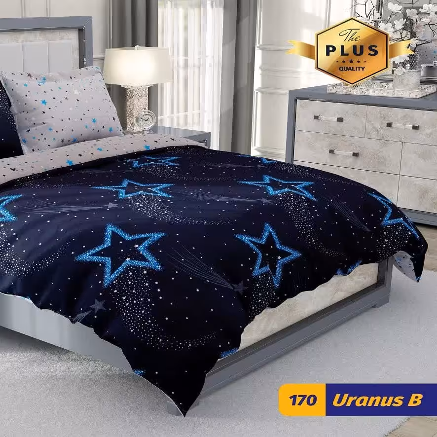 روتختی دونفره کارینا/سری پلاس/گارانتی کتبی یکساله/6 تیکه با ملحفه کشدار/دو رو