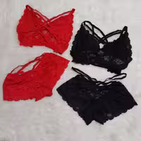 ست شورت و سوتین فانتزی Desire کد 212 در دو رنگ قرمز و مشکی