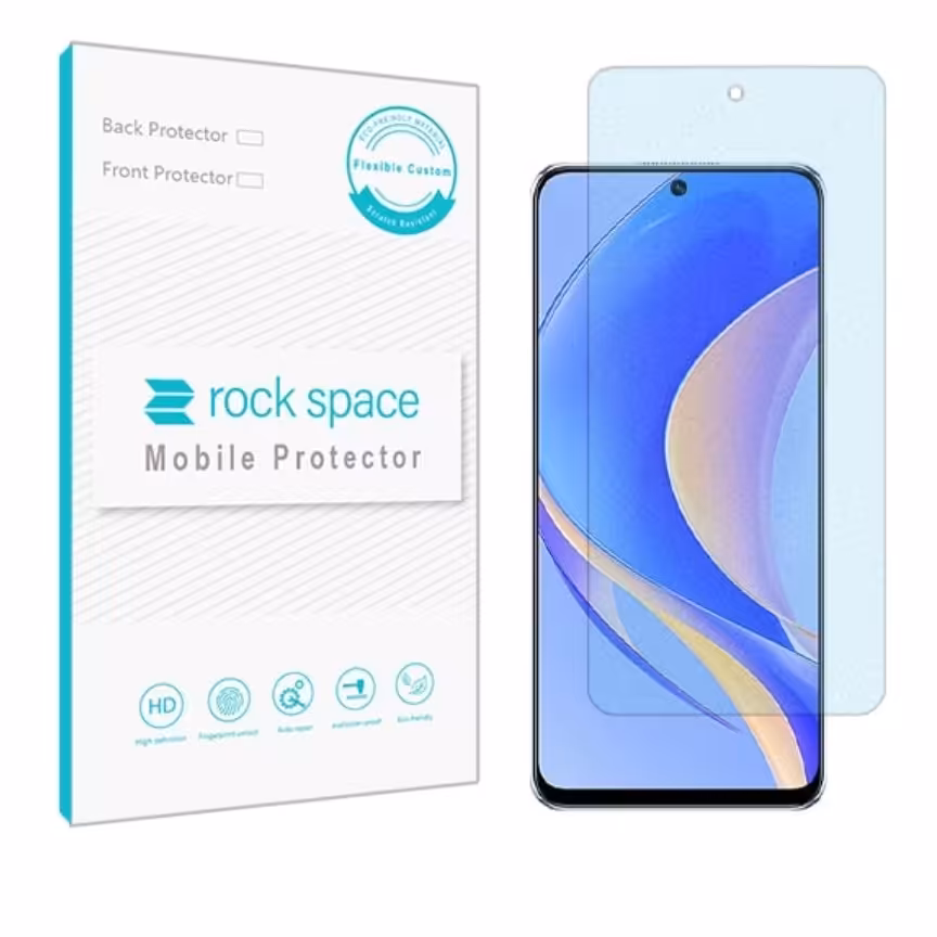  گلس نانو مات بلوکات (ضد اشعه آبی) و ضد ضربه گوشی هواوی Nova Y90 برند راک اسپیس

