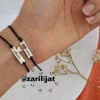 دستبند ست دوتایی آشوب و آرامش کاپلی قلب پازلی استیل و رنگ ثابت ارسال رایگان گالری زریلیجات 