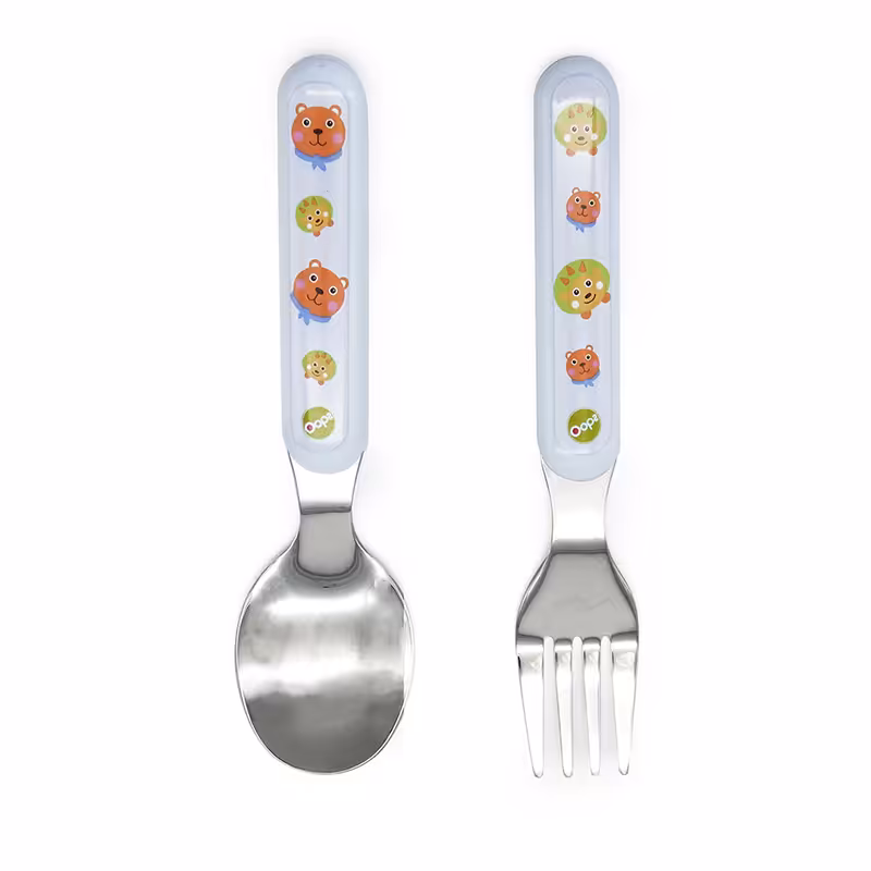 قاشق و چنگال کودک اوپس OOPS آبی کد OP4001140