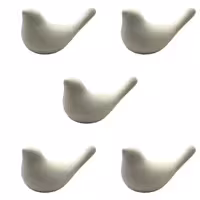 پرنده سرامیکی خام مدل پرستو کد Parasto100 مجموعه پنج عددی ( پس کرایه )