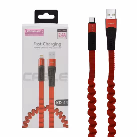 کابل تبدیل USB به USB-C کلومن مدل kd-44 طول 1 متر