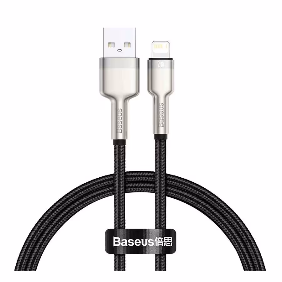 قیمت و خرید کابل تبدیل 0.25 متر USB به لایتنینگ بیسوس Cafule CALJK-01 | یاس ارتباط