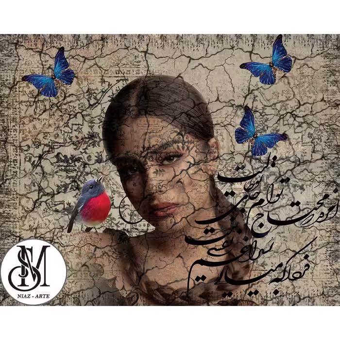 تابلودکوراتیو دیجیتال آرت و میکس مدیا طرح هنری و مفهومی کد 06