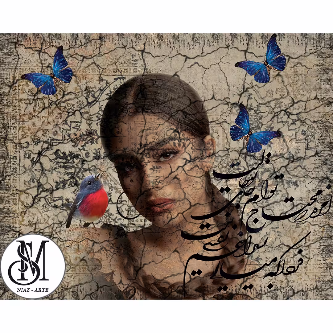 تابلودکوراتیو دیجیتال آرت و میکس مدیا طرح هنری و مفهومی کد 06