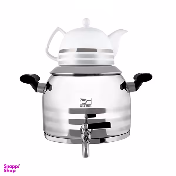 کتری و قوری پارس استیل مدل کفه سه لایه درسا