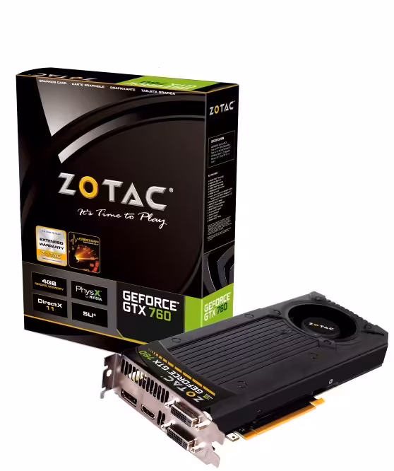 کارت گرافیک زوتاک مدل جی تی ایکس 760 ظرفیت 4 گیگابایت