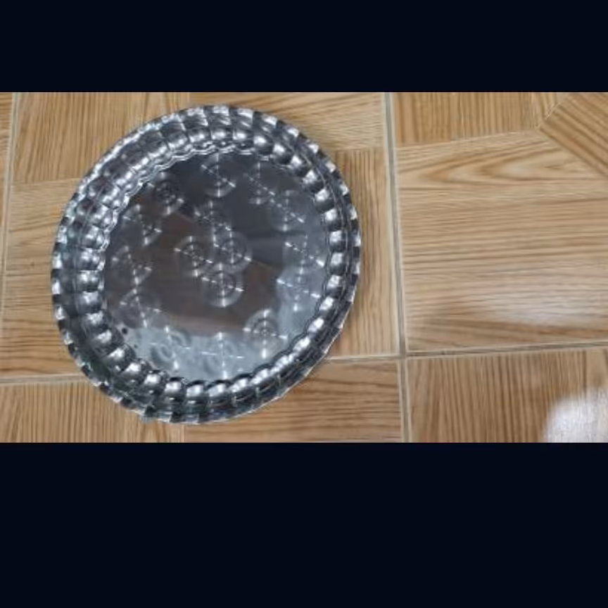 سینی استیل لبه دار سینی کاربردی سینی سرو چایی سینی محکم