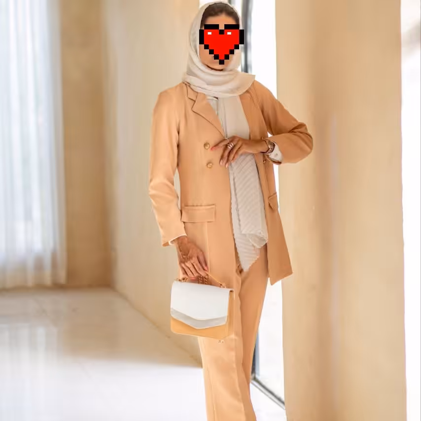 کت شلوار یقه انگلیسی کرپ مازراتی